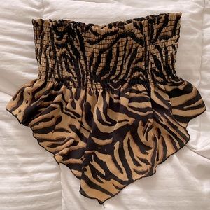 Animal Print Tube Top